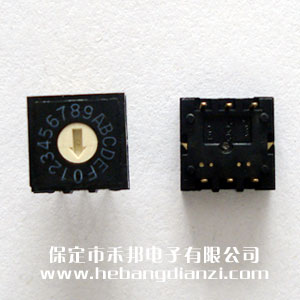 編碼開關0-F 直插