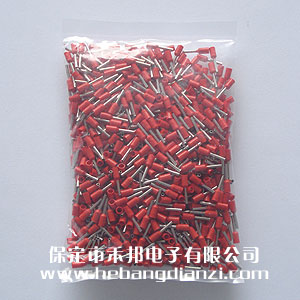 VE管型端子 E7508 內(nèi)孔徑1.2 紅色