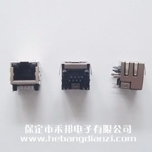 RJ45臥式網(wǎng)口座 帶燈 臺(tái)產(chǎn)優(yōu)質(zhì)
